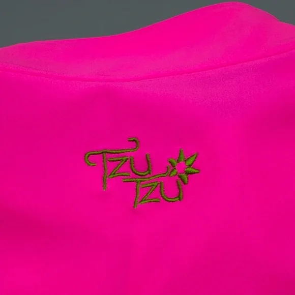 Tzu Tzu Women's Multicolor Made In USA Dress, Size M Bright Pink 80s Style - Picture 6 of 7